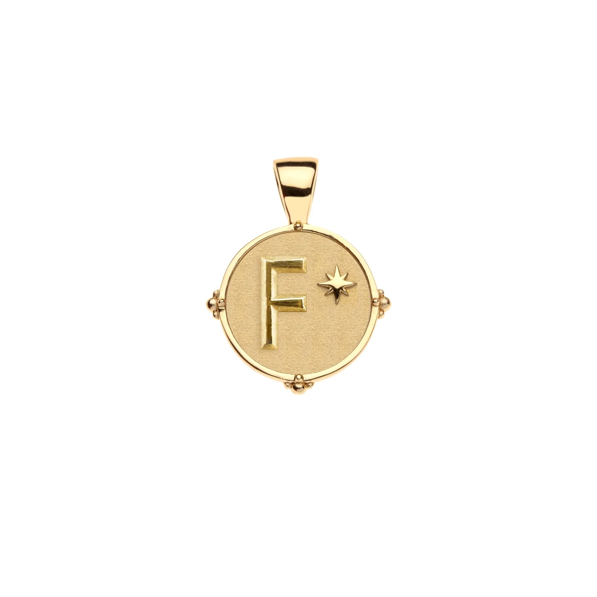 JW Letter Coin Pendant