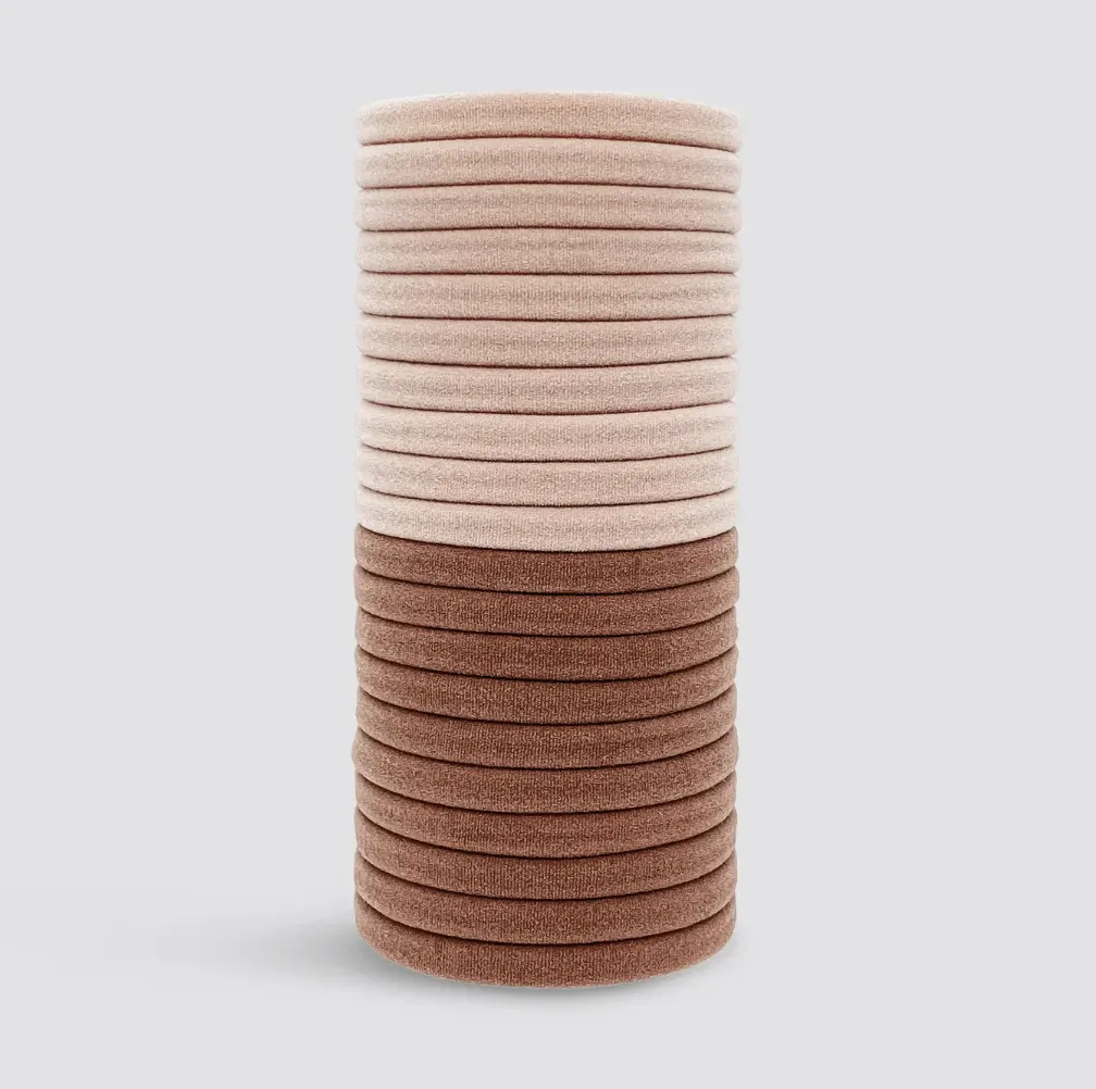 Kitsch | Eco-Friendly Nylon Elastics 20pc Set - Blush