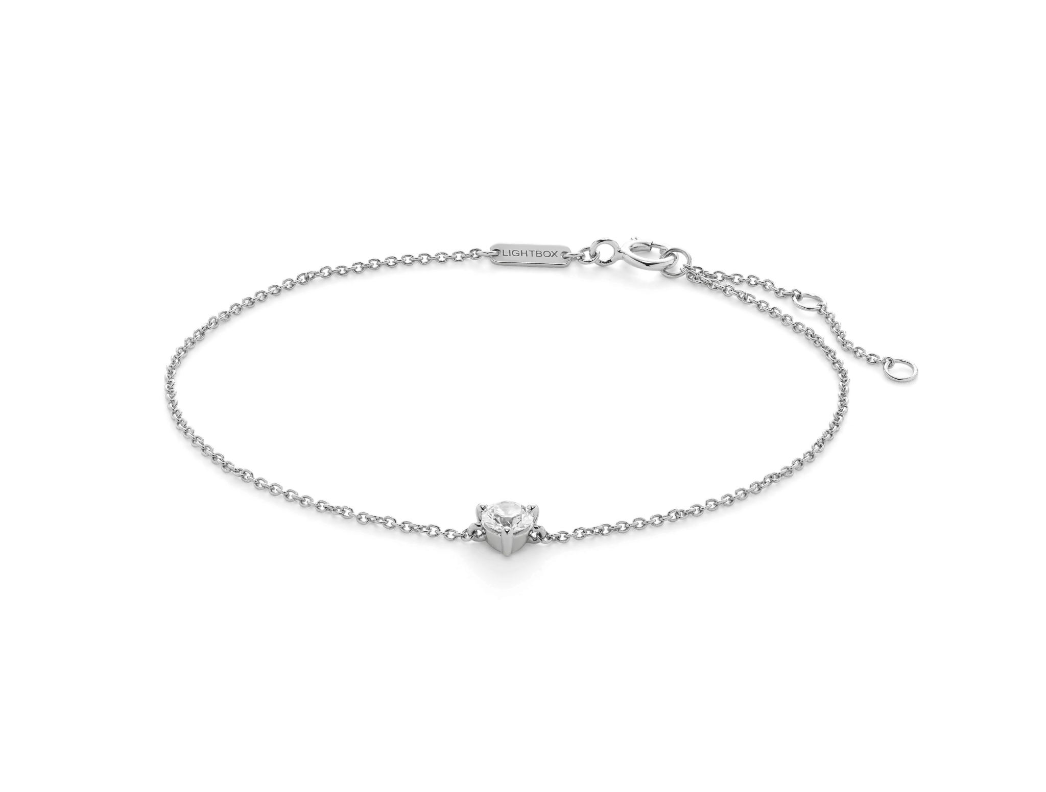 Lab-Grown Diamond ct. Mini Round Brilliant Bracelet | White