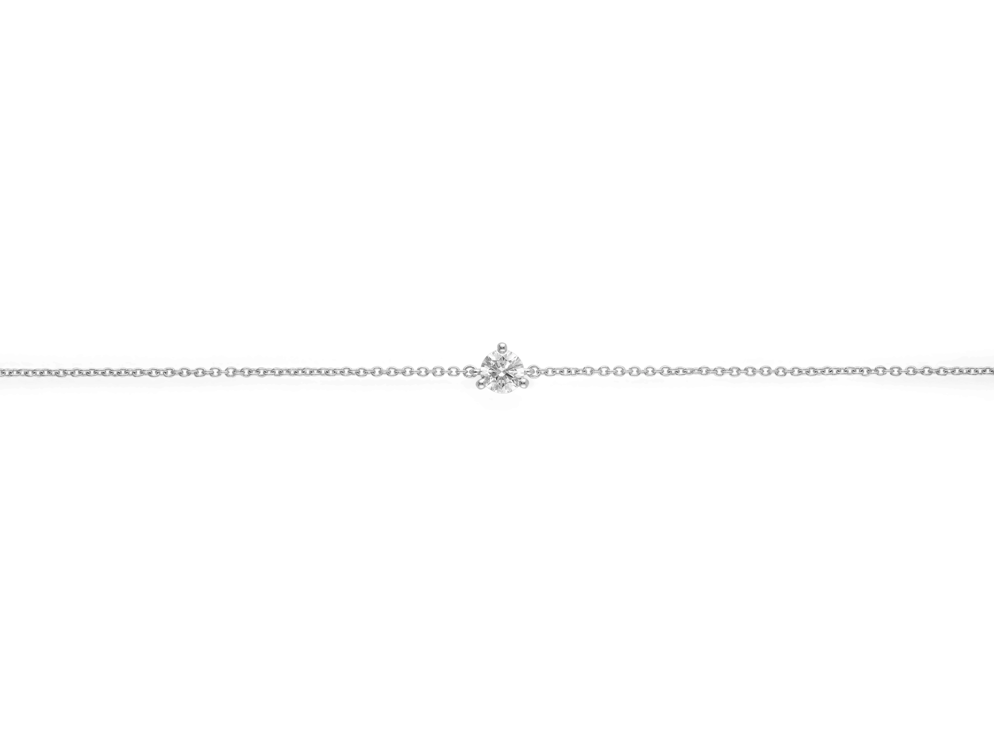 Lab-Grown Diamond ct. Mini Round Brilliant Bracelet | White