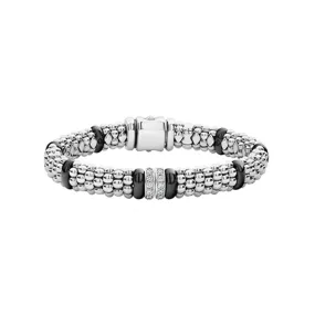 LAGOS Black Caviar Diamond Bracelet