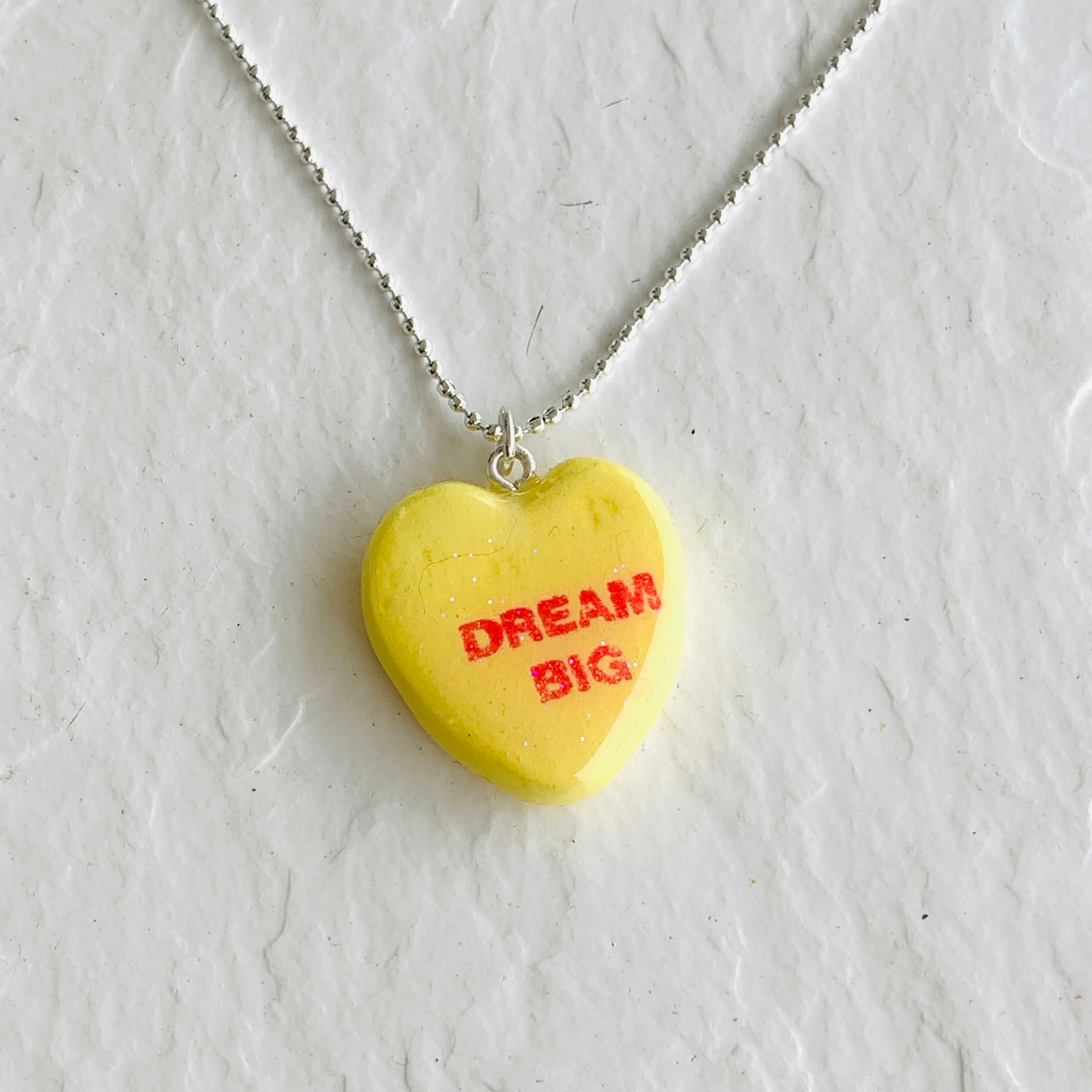 Large Conversation Heart Necklace