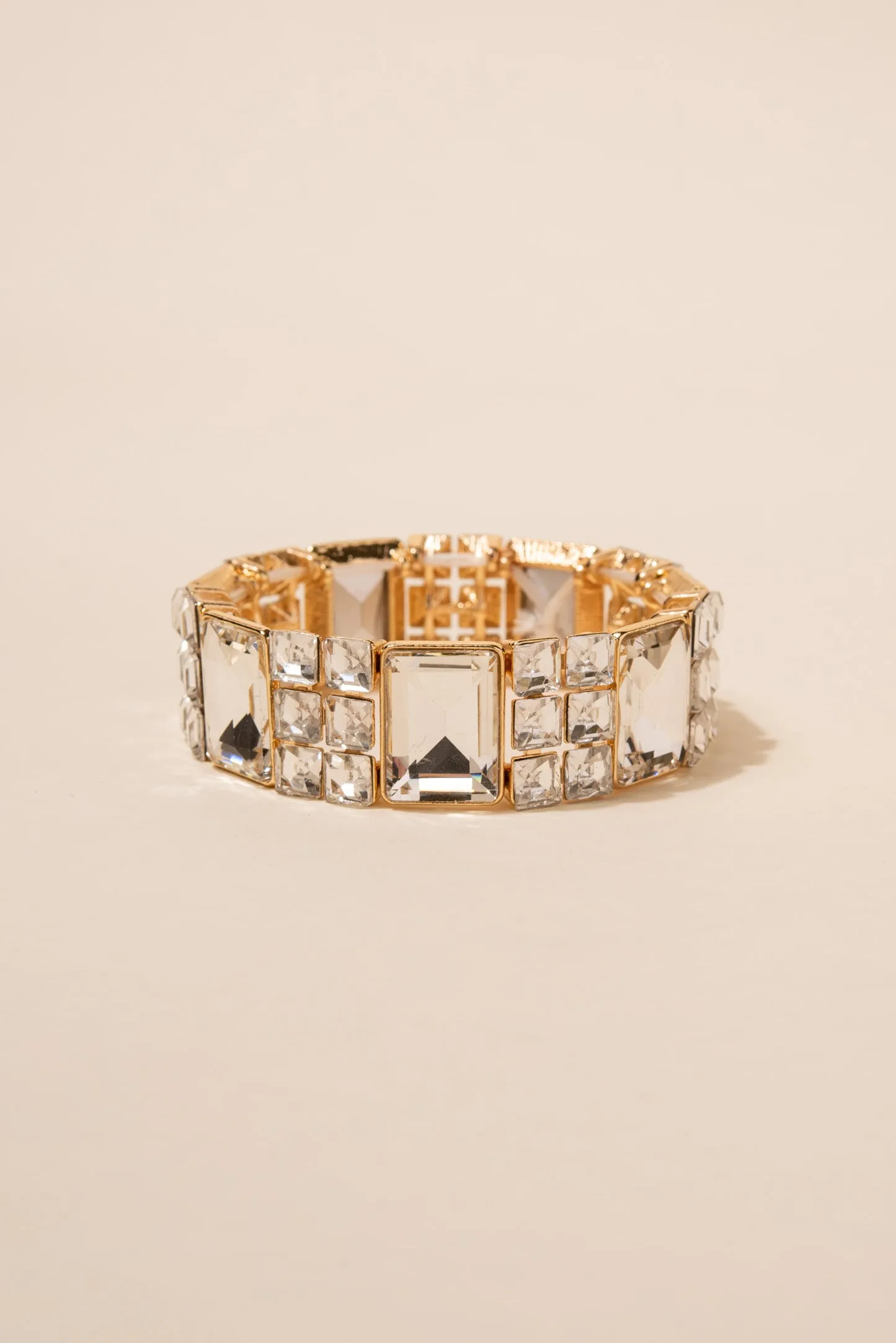 Layla Square Rhinestone Bracelet