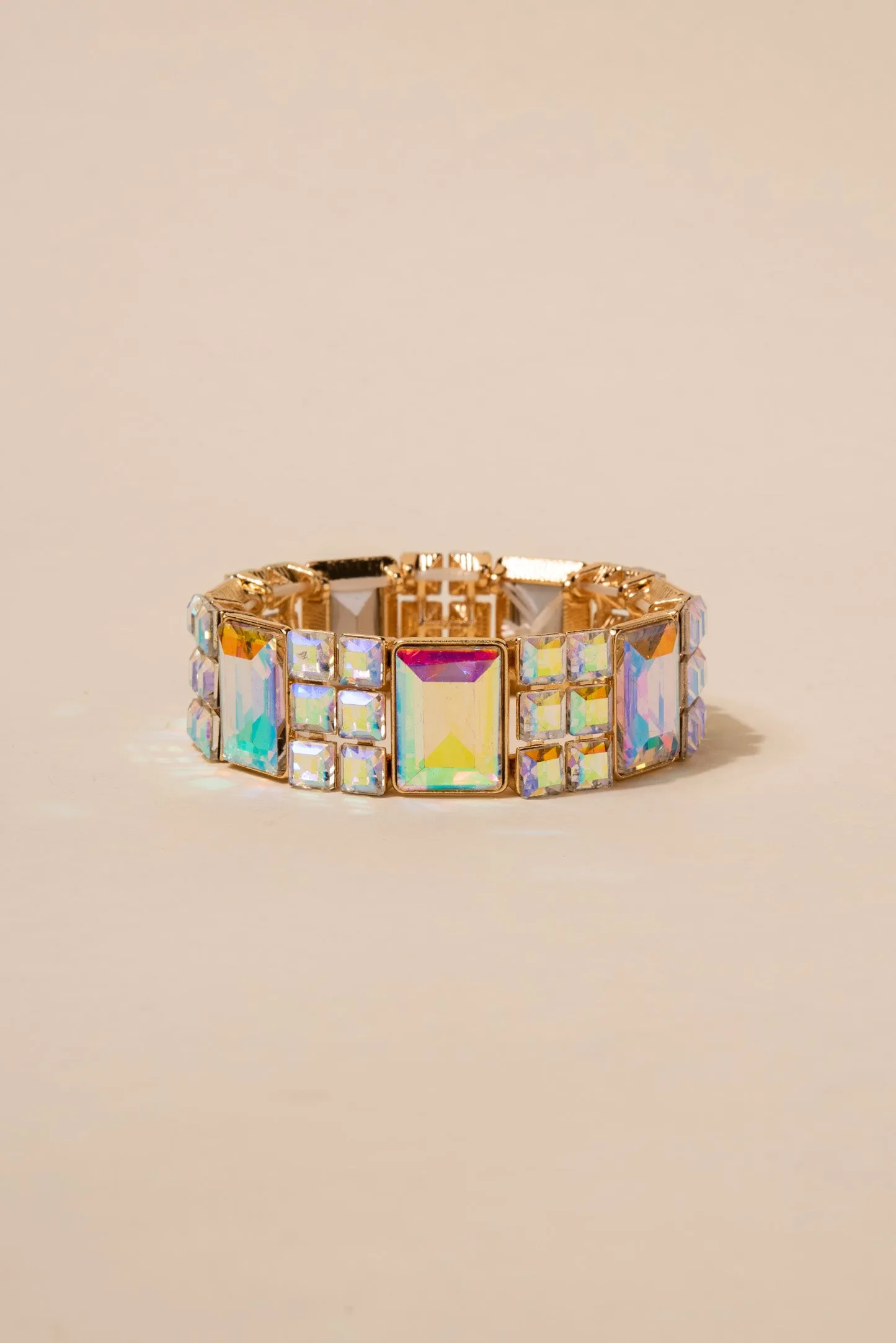 Layla Square Rhinestone Bracelet