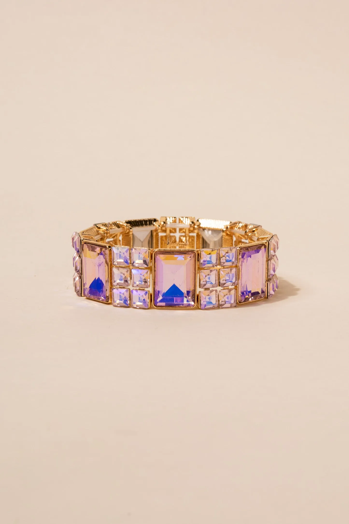 Layla Square Rhinestone Bracelet