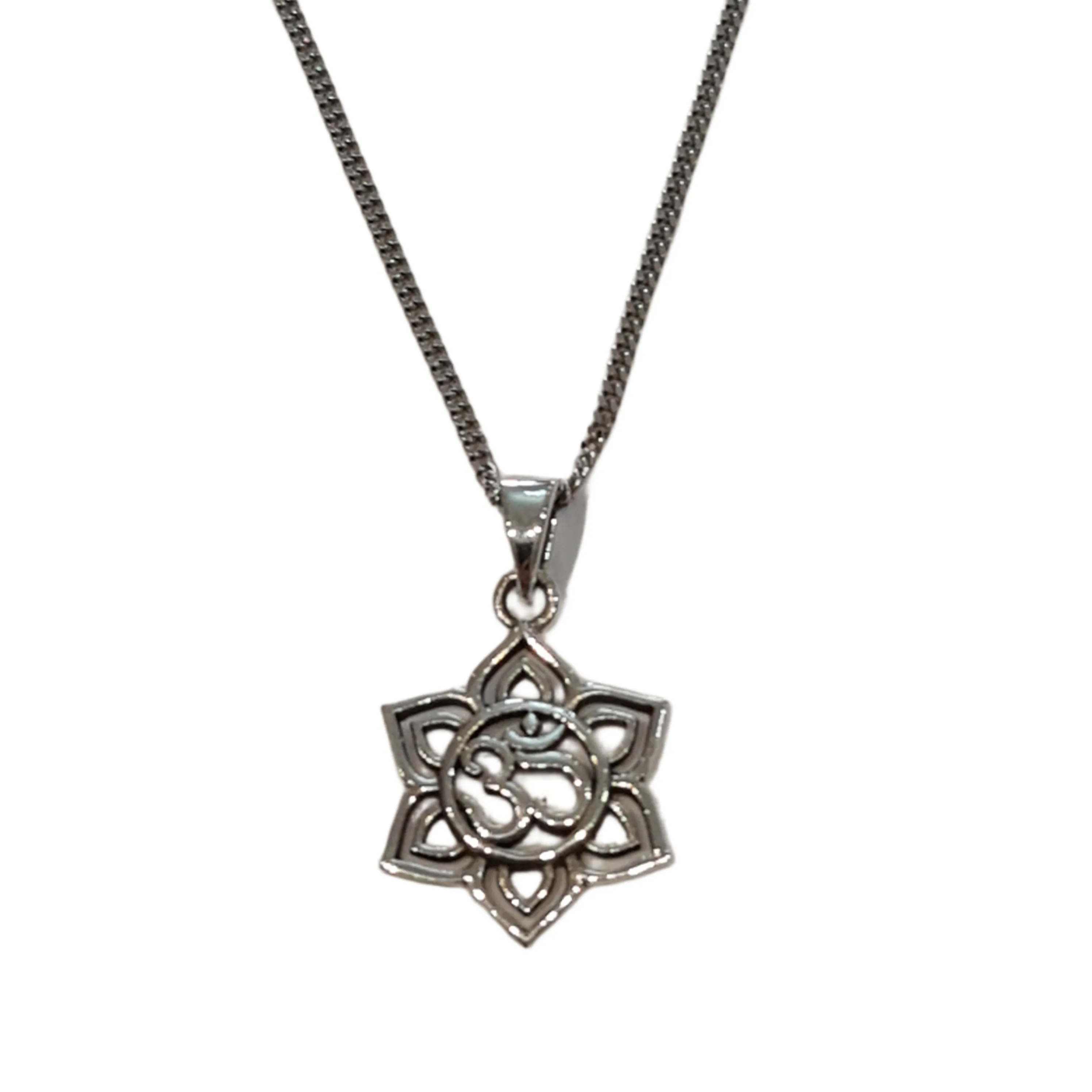 Lotus Ohm pendant necklace