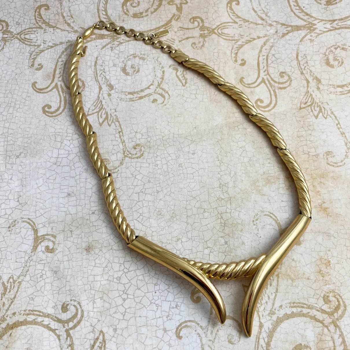 Monet Gold Choker Necklace