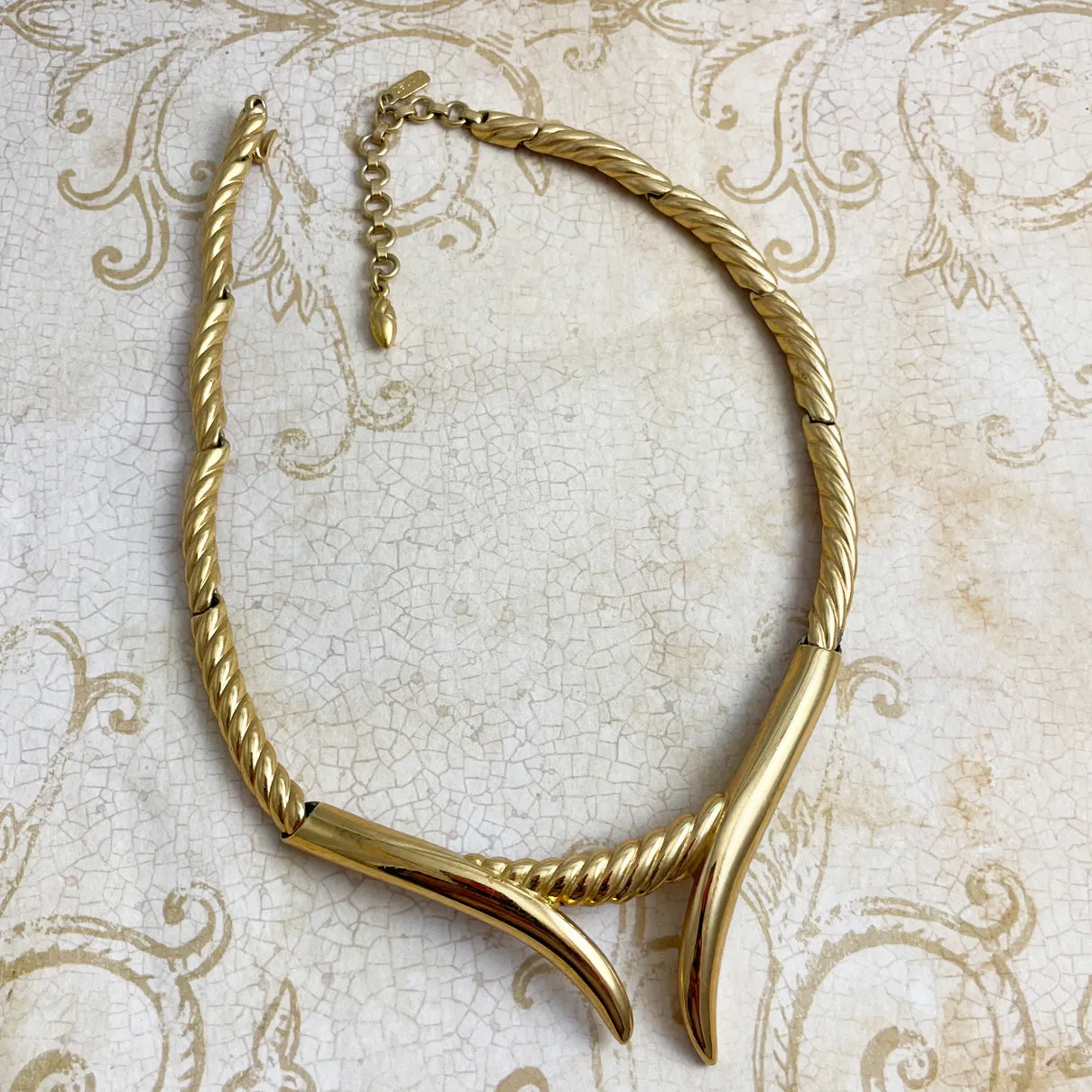 Monet Gold Choker Necklace