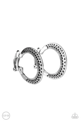 Moon Child Charisma - Silver Clip-On Earring