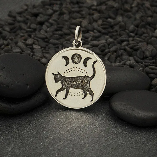 Moon Phase Cat Necklace