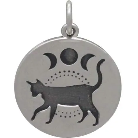 Moon Phase Cat Necklace