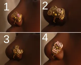 Multi Kitty Cute Nose Cuff Jewelry