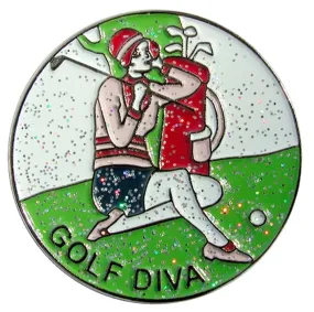 Navika Glitzy Hat Clip/Marker Golf Diva