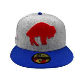 New Era Buffalo Bills Retro Heather Gray 59Fifty Fitted Hat