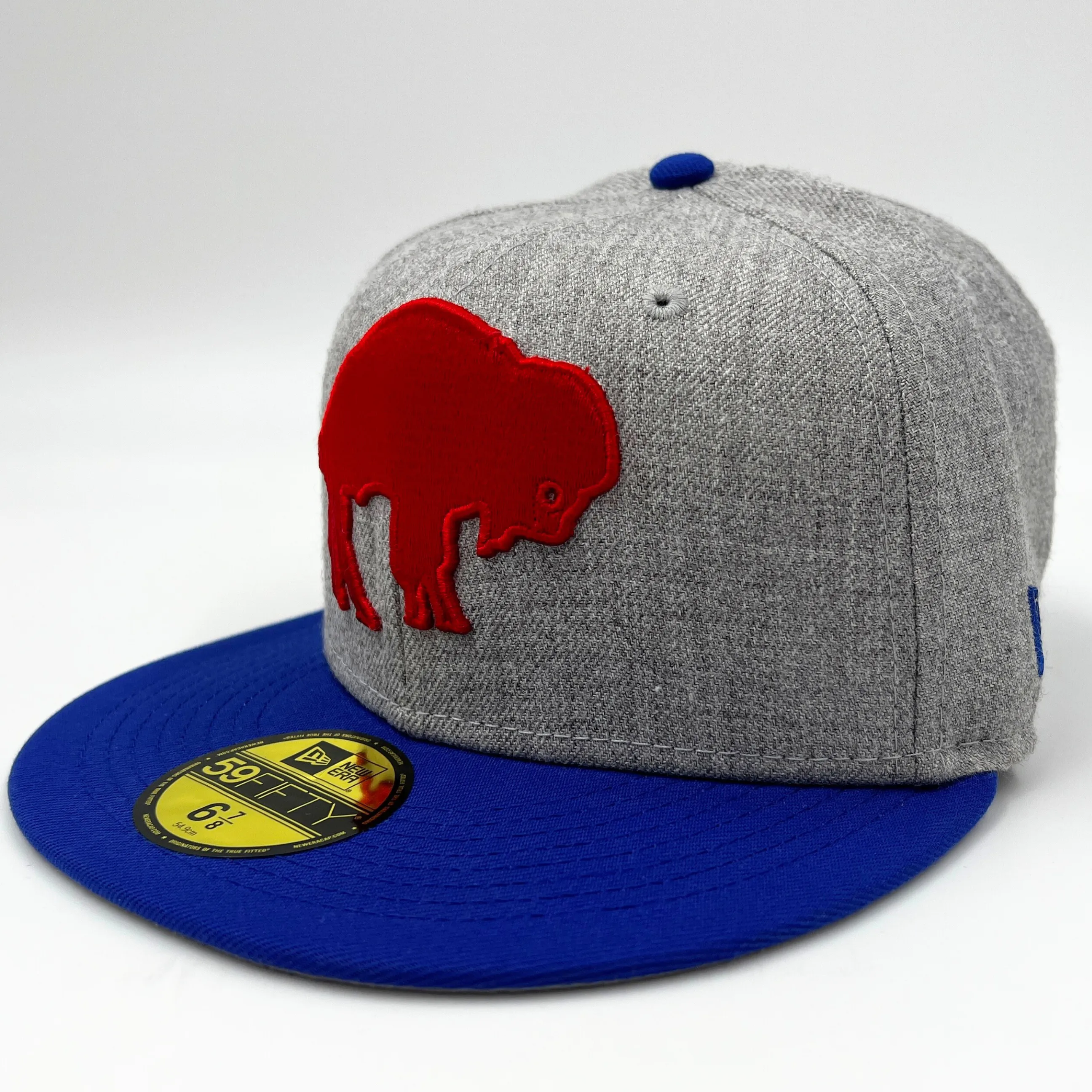 New Era Buffalo Bills Retro Heather Gray 59Fifty Fitted Hat