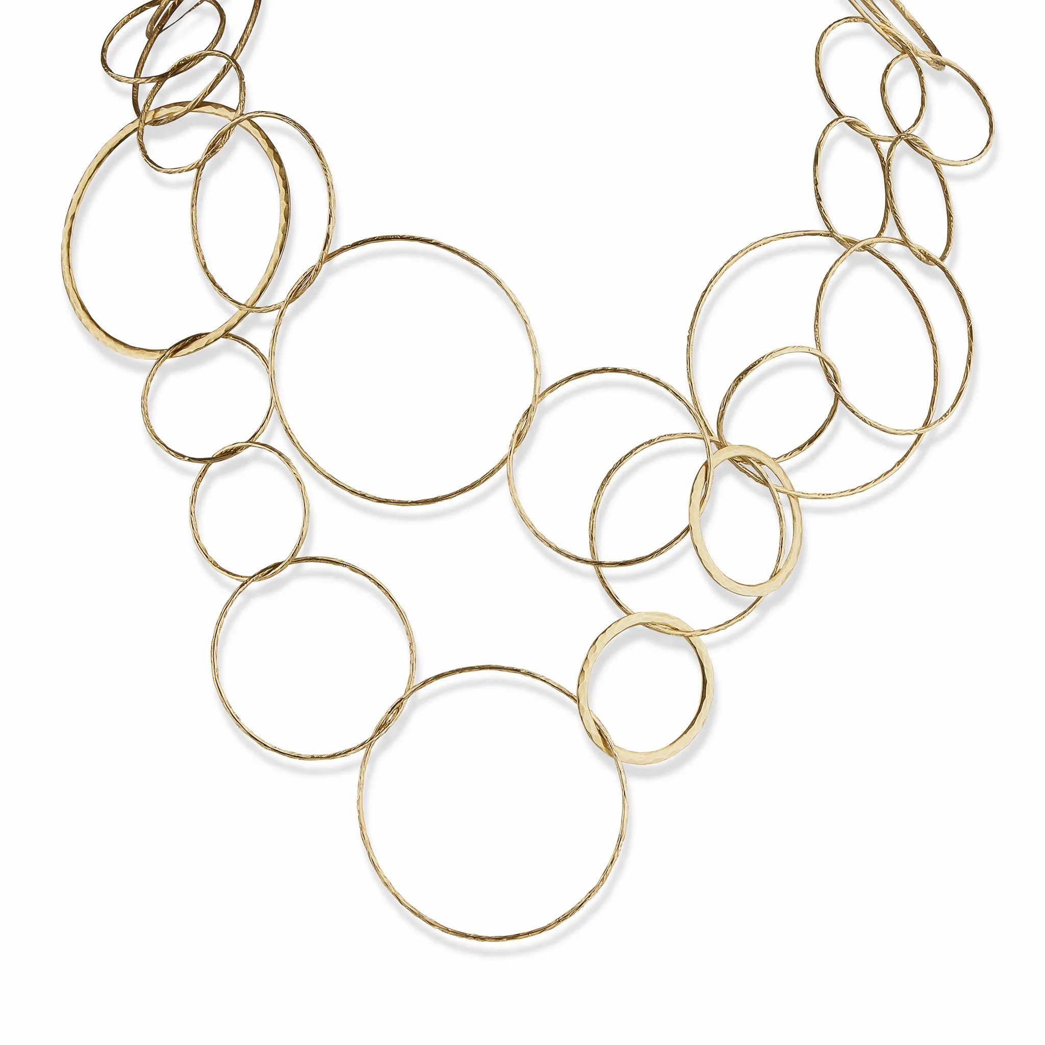 Paloma Picasso Tiffany & Co. 18K Gold Hammered "Circles" Necklace