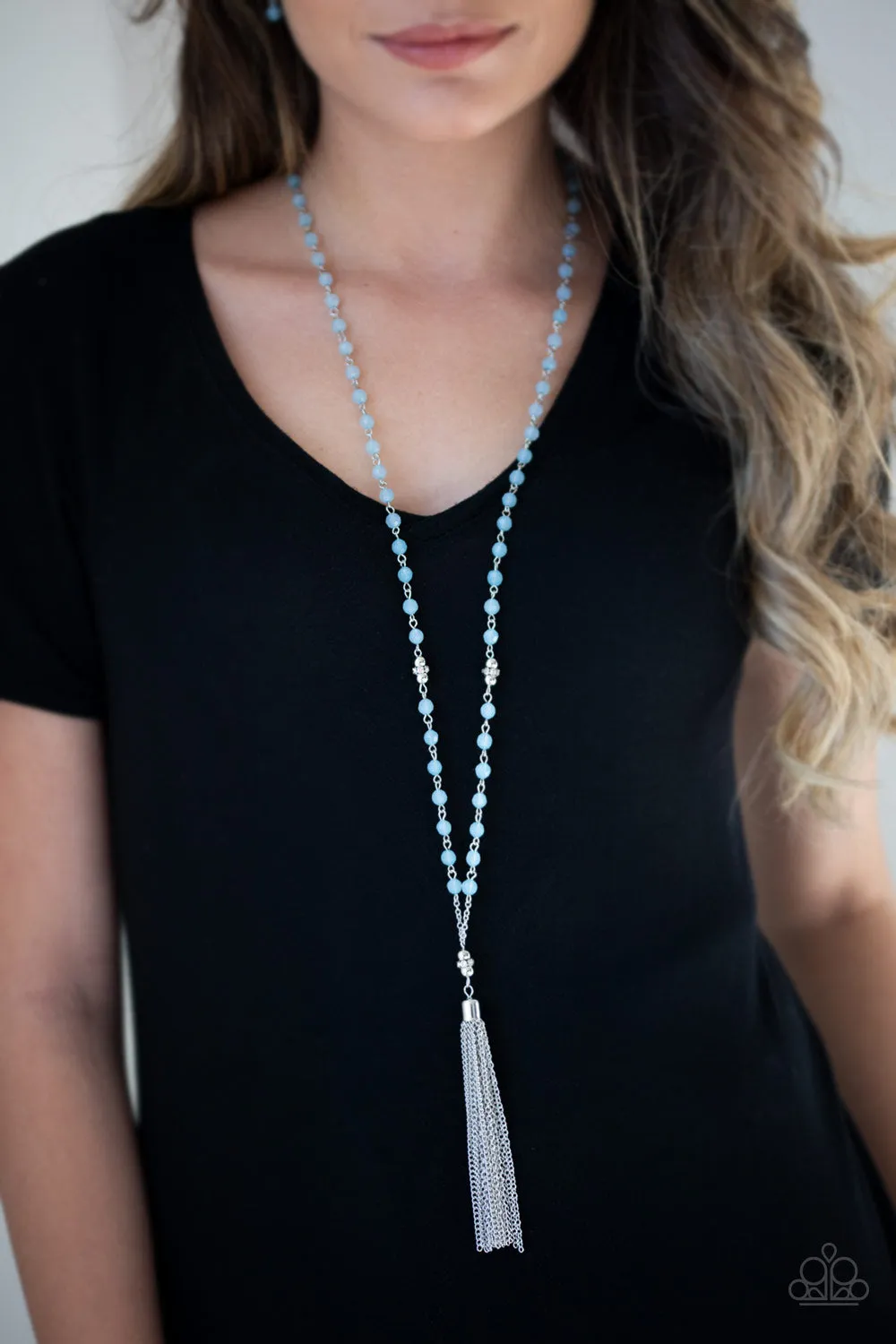 Paparazzi Necklace ~ Tassel Takeover - Blue