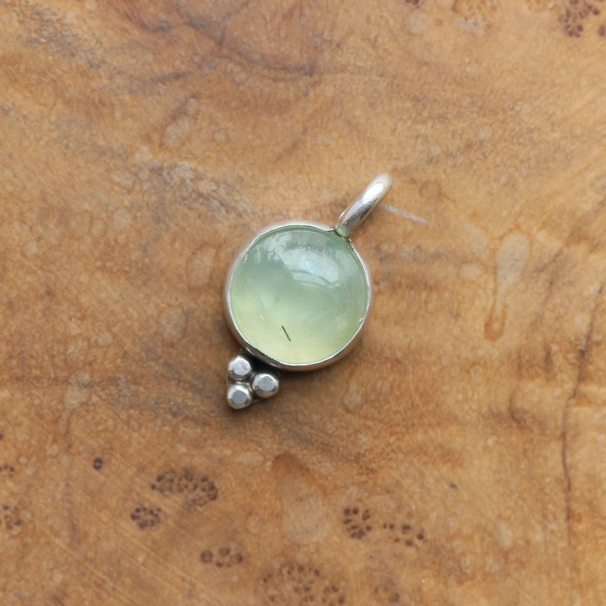 Prehnite 'lil Sweetheart Pendant - Green Prehnite Pendant - Prehnite Necklace - Prehnite Charm