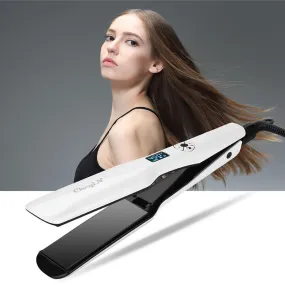 Professional Wide Plates Hair Straightener Curler Ceramic Flat Iron Keratin Straightening Curling Irons Styling Tool 360 Degree