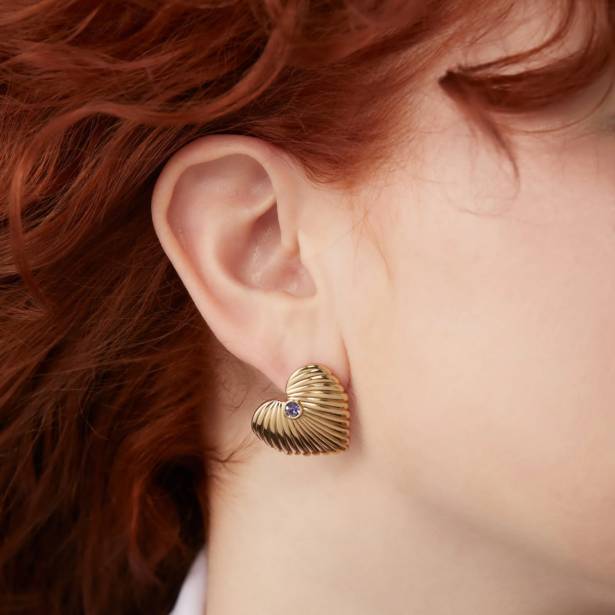 Puffy Heart Statement Earrings