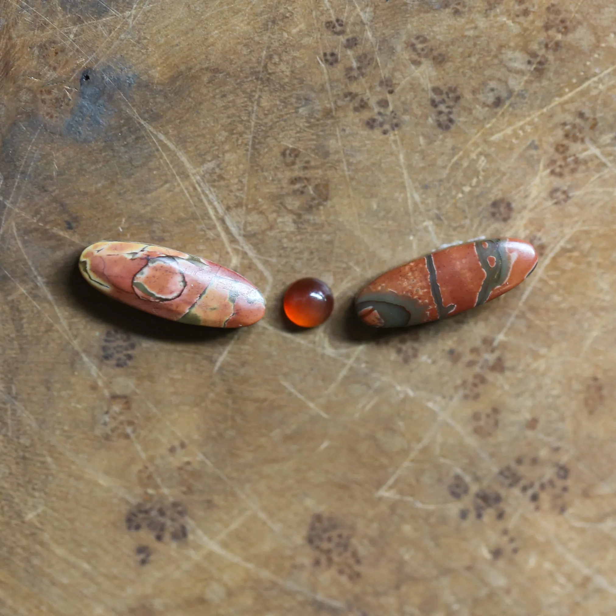 Red Creek Jasper Dragonfly Necklace - Carnelian .925 Sterling Silver Pendant