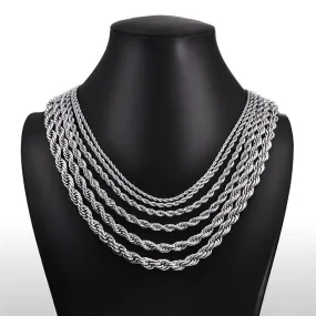 Rope Stainless Steel Chain Necklace