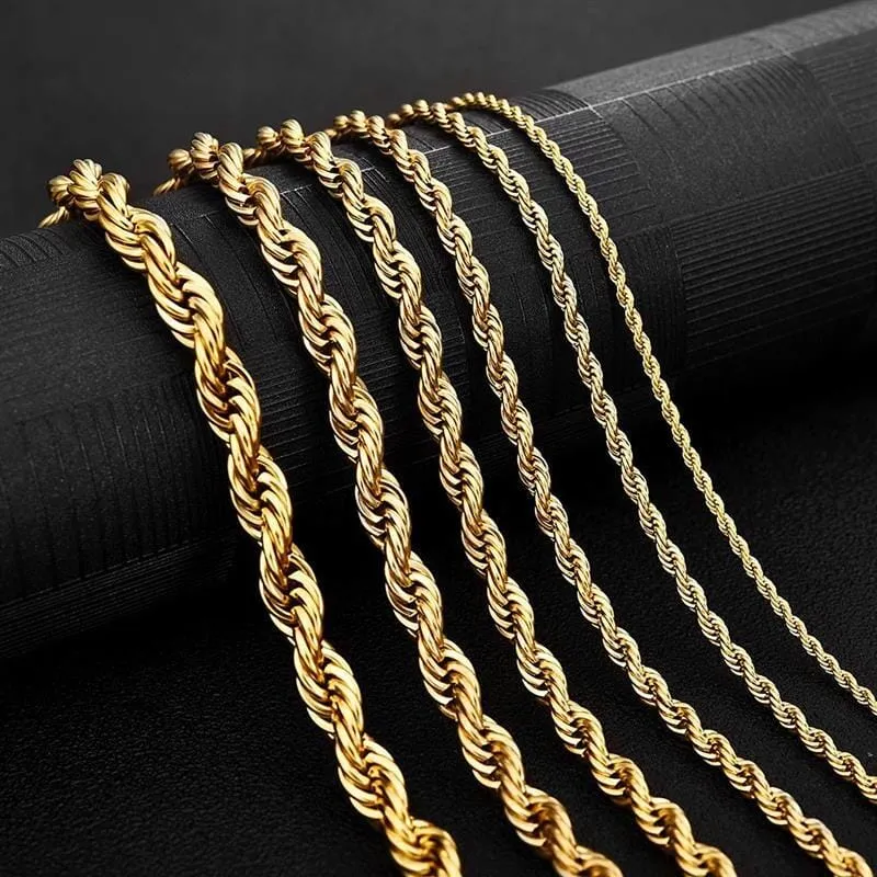 Rope Stainless Steel Chain Necklace