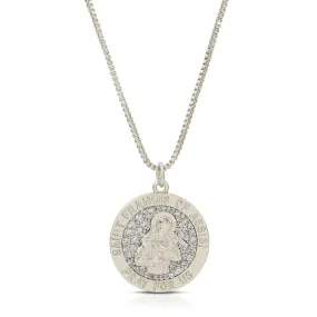 Saint Francic of Assisi Silver Necklace