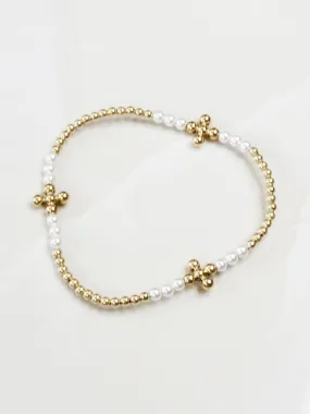 Signature Cross Gold Bliss - 2.5mm Pearl