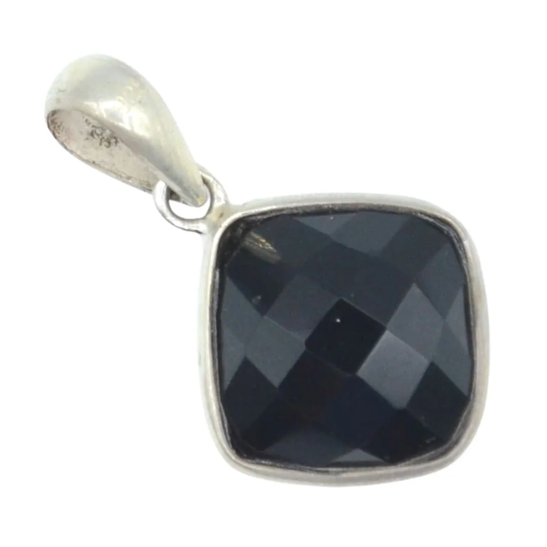 Simply Onyx Silver Necklace