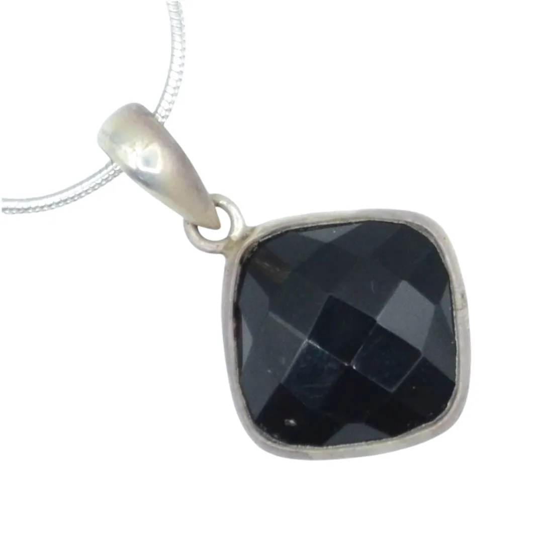 Simply Onyx Silver Necklace