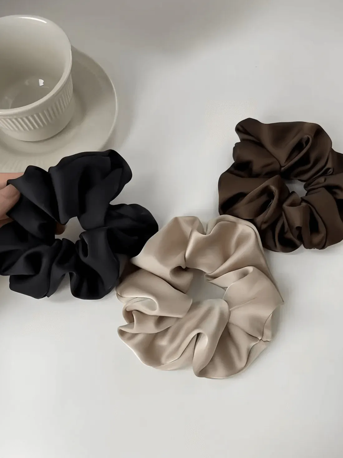 Soft Silk Satin Hair Tie 3 Pack