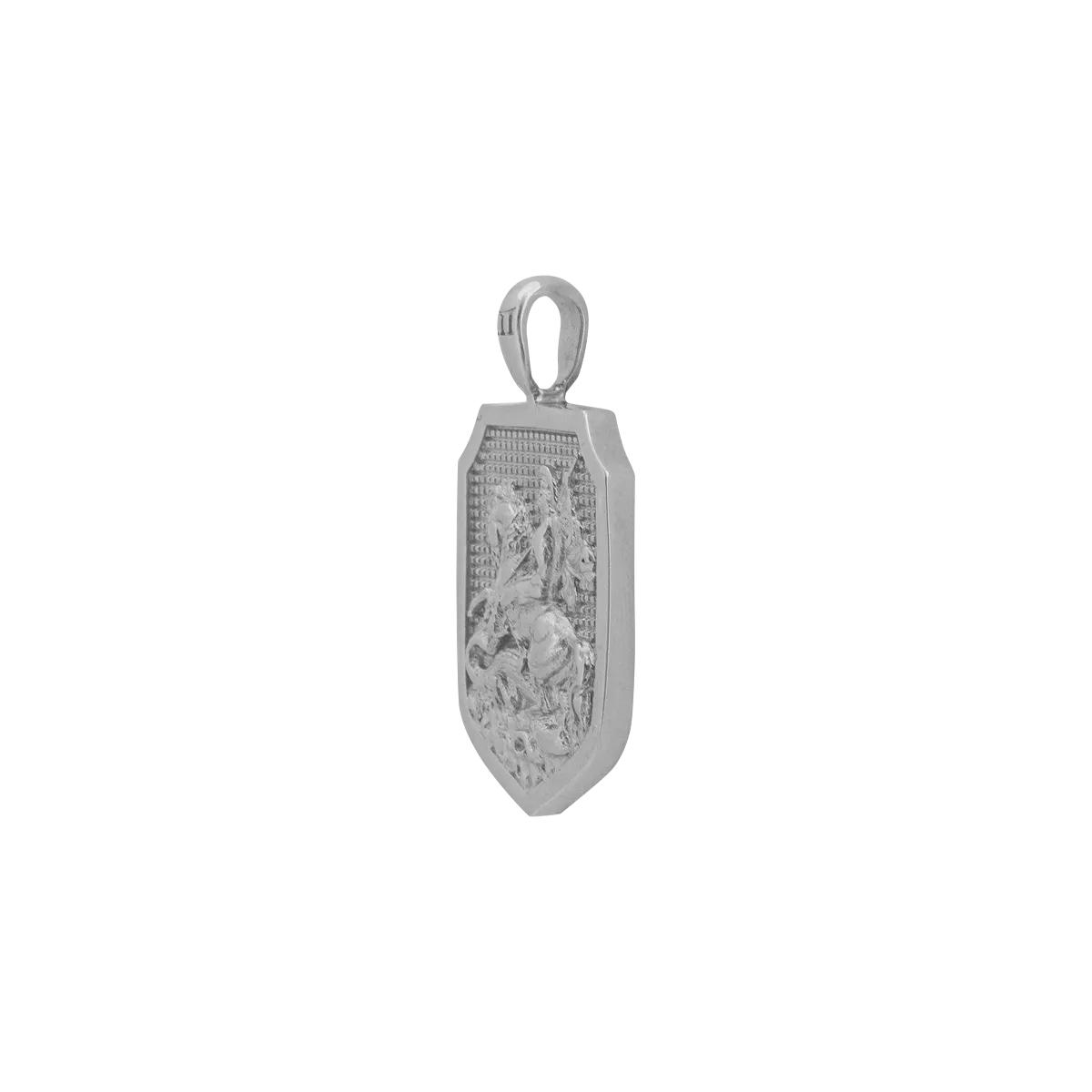 St. George Pendant - White Gold