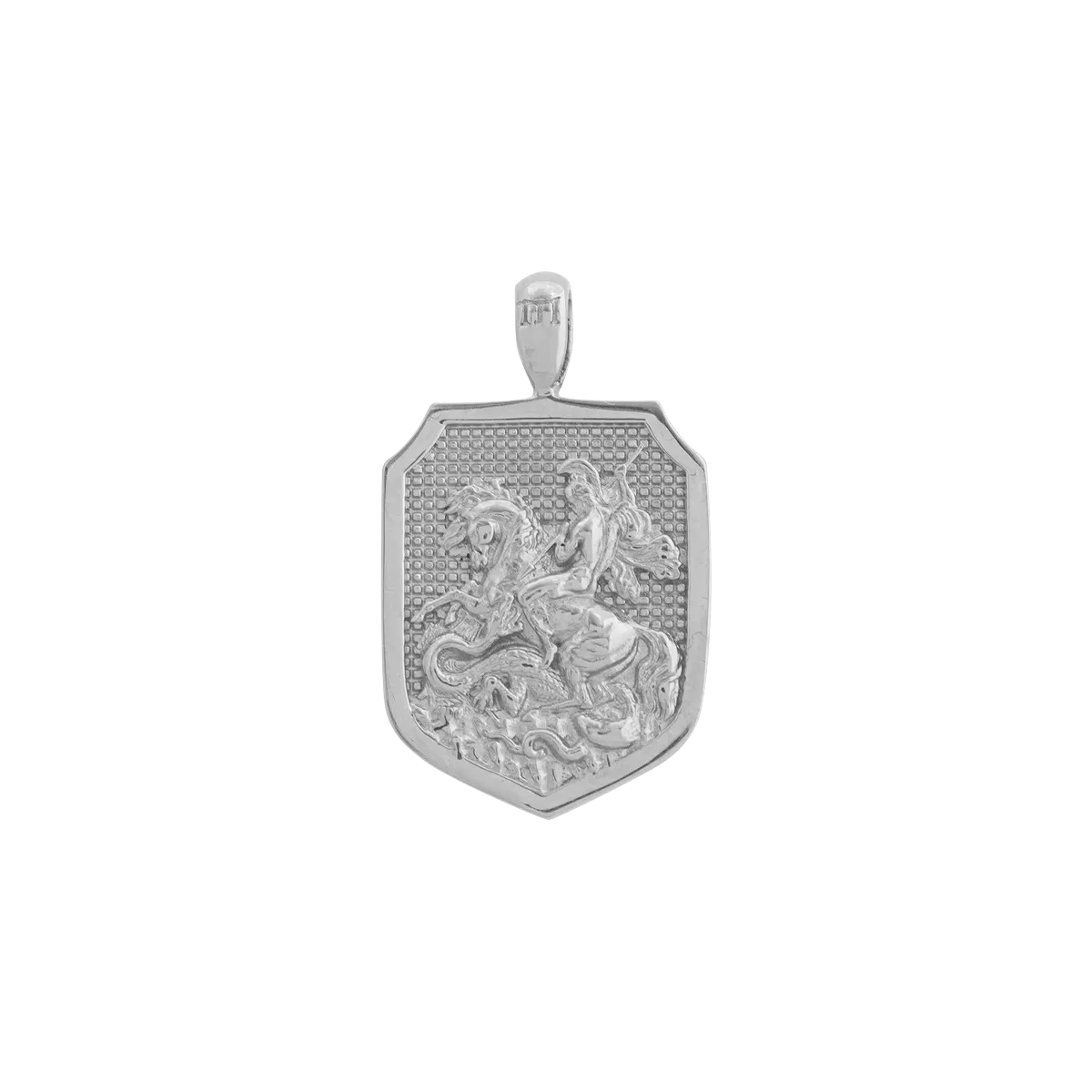 St. George Pendant - White Gold