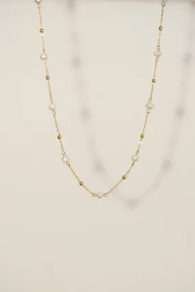 Stardust Satellite Pearl Necklace