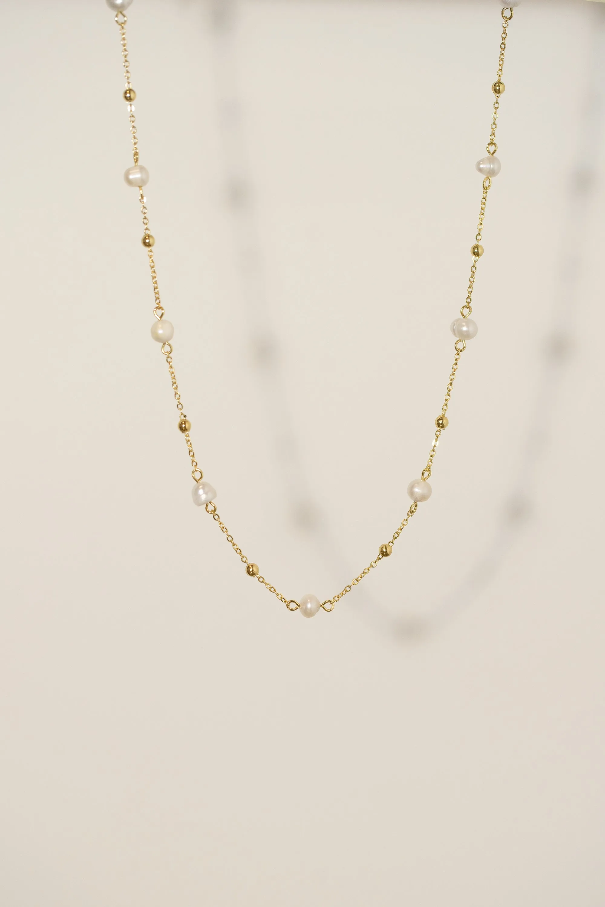 Stardust Satellite Pearl Necklace