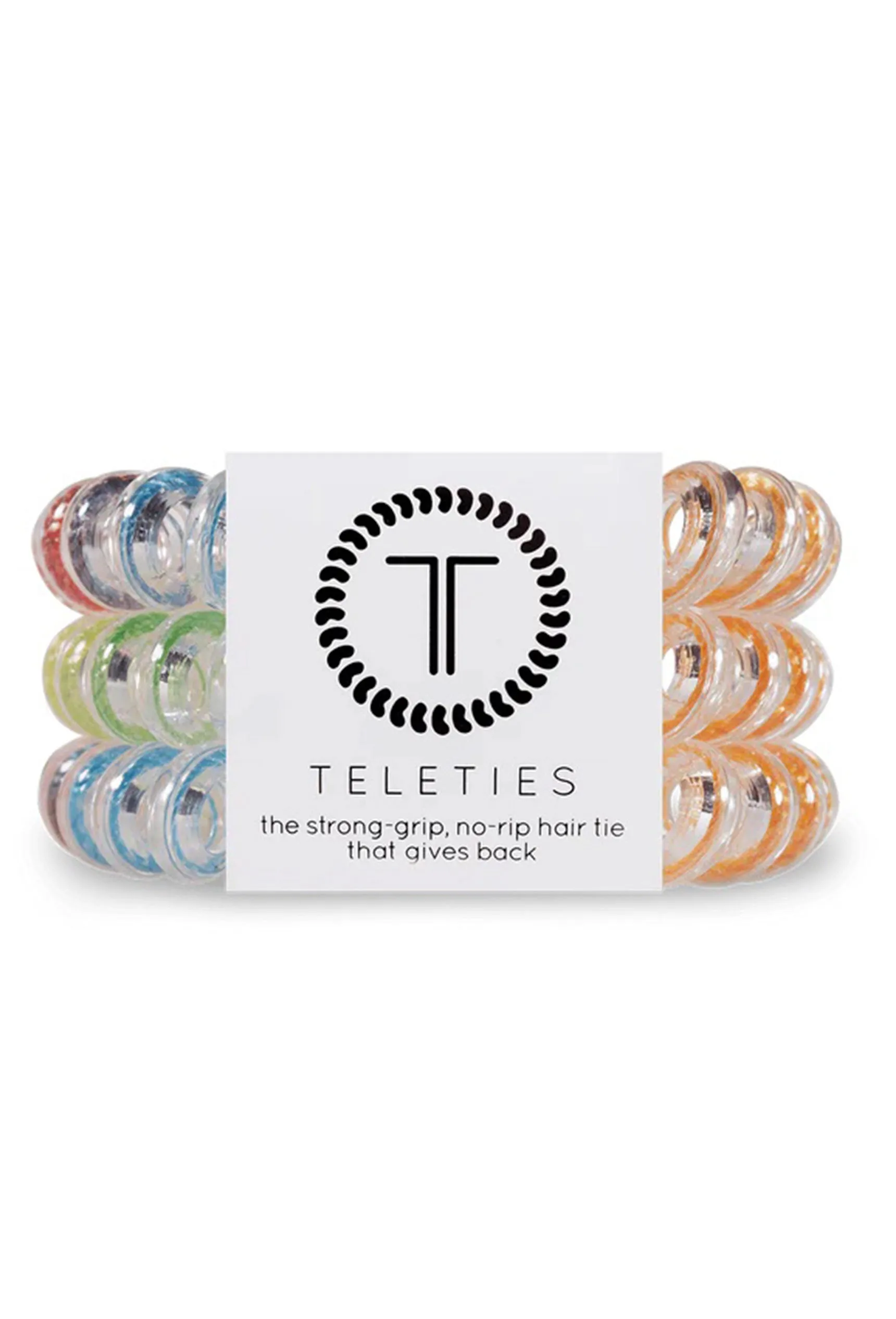 TELETIES Large Hair Ties - Rainbow Rope