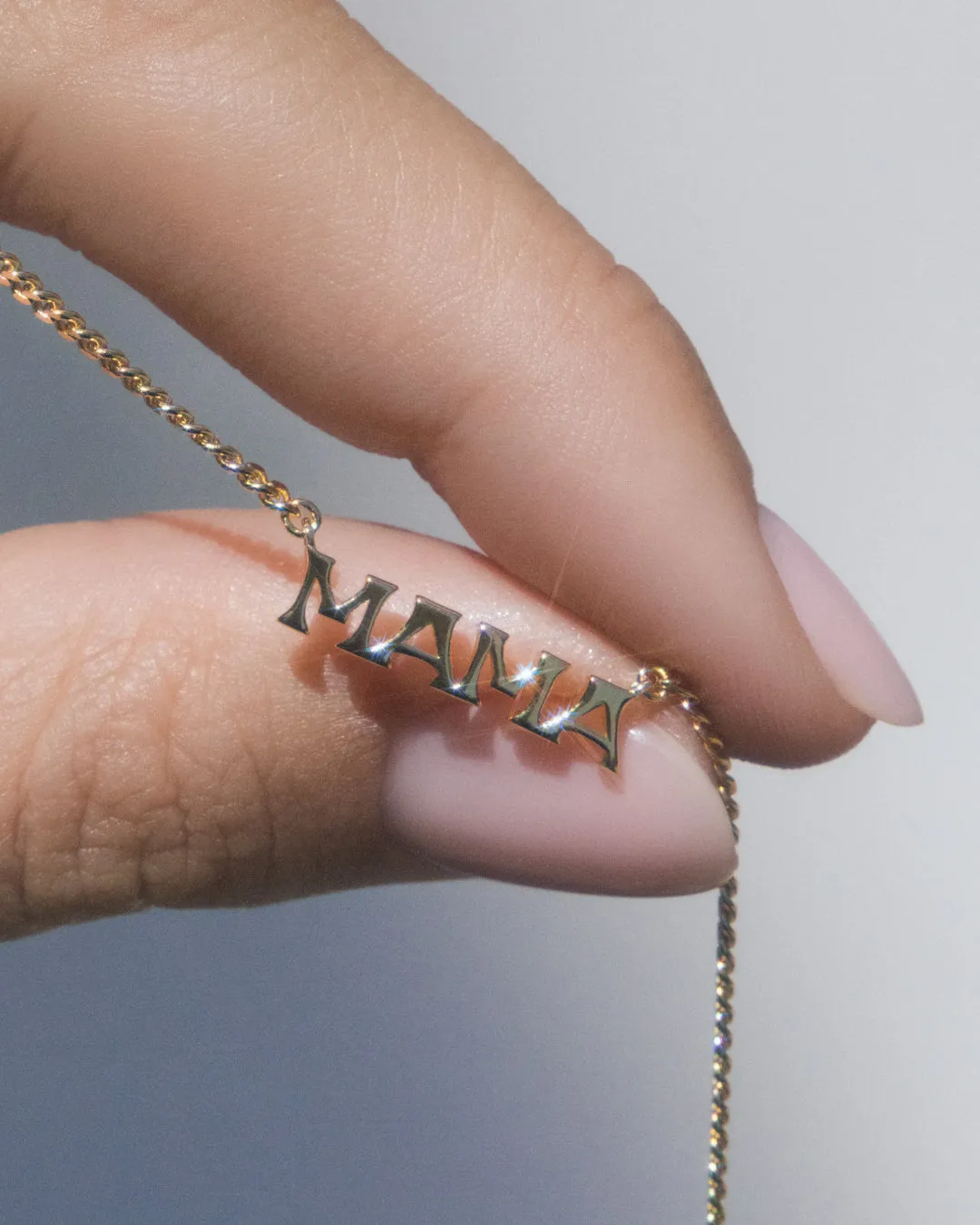 The Mini Nameplate Necklace [Vintage]