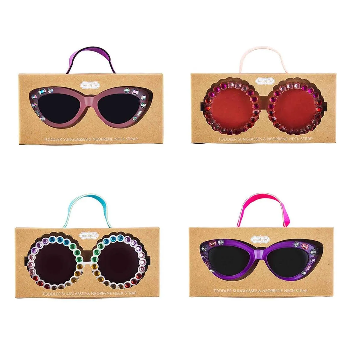 Toddler Girl Sunglasses & Strap Sets