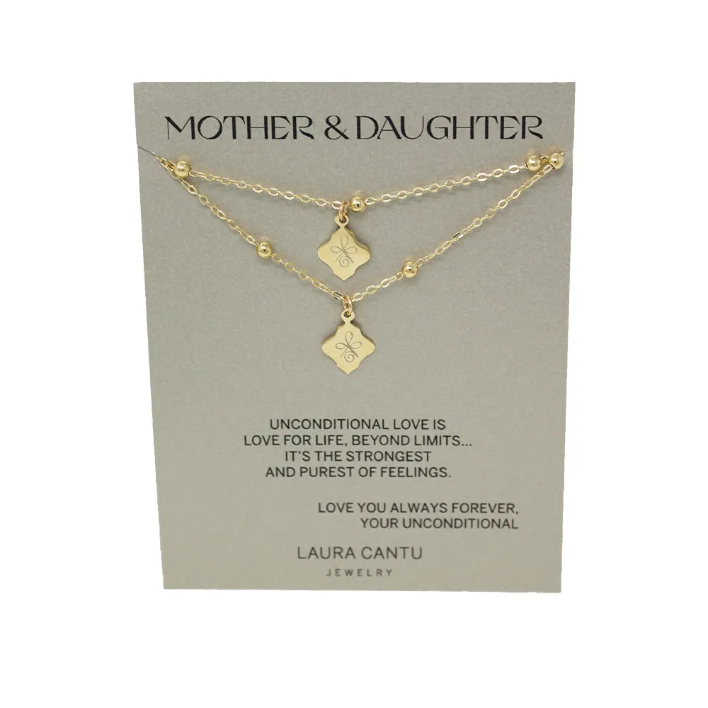 Unconditional Love Mom & Daughter Necklace (2-piece set)