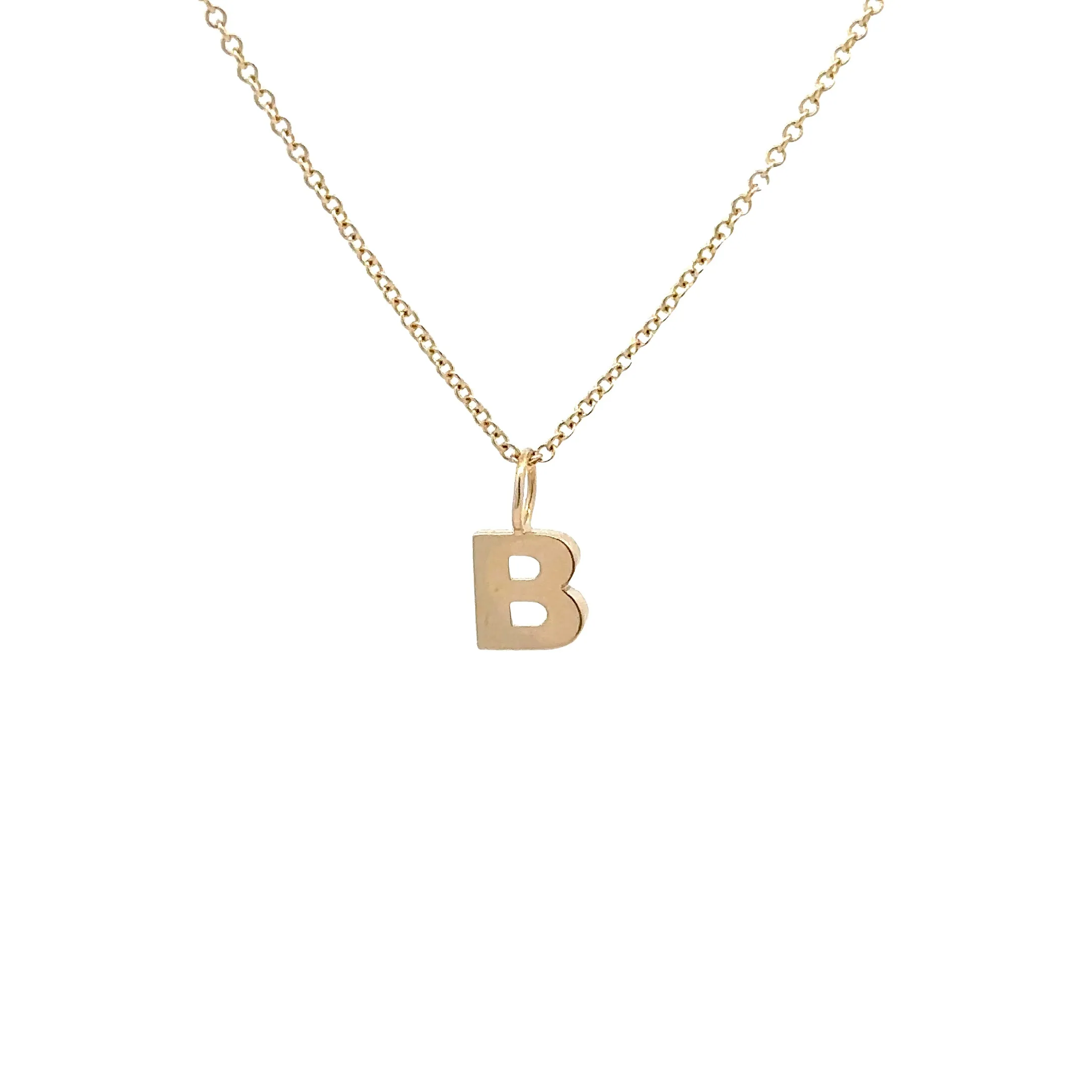 WD1306 14kt Yellow Gold Uppercase A-Z Letter Pendants