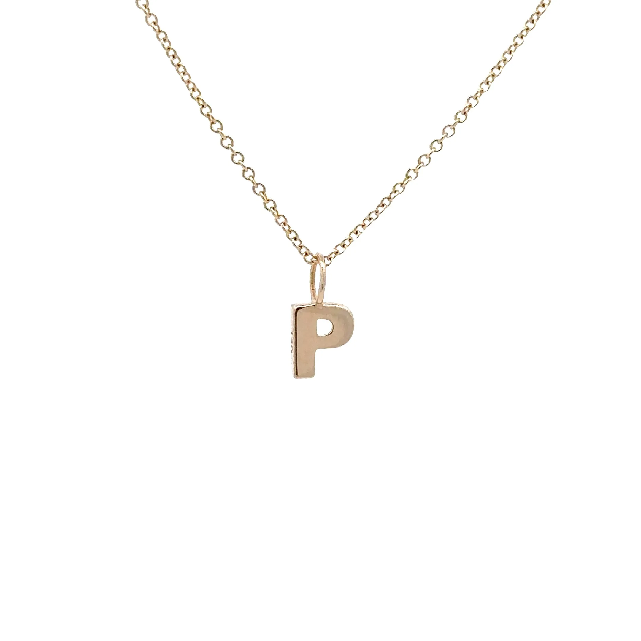 WD1306 14kt Yellow Gold Uppercase A-Z Letter Pendants