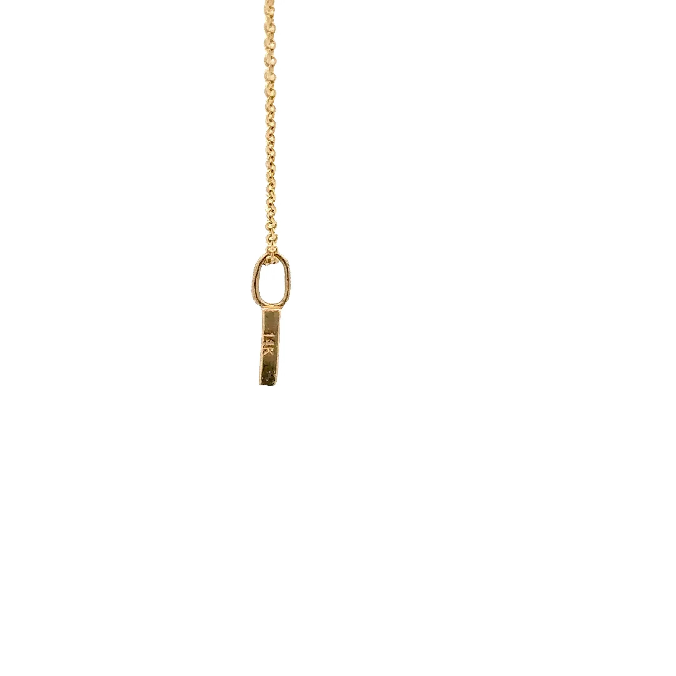 WD1306 14kt Yellow Gold Uppercase A-Z Letter Pendants