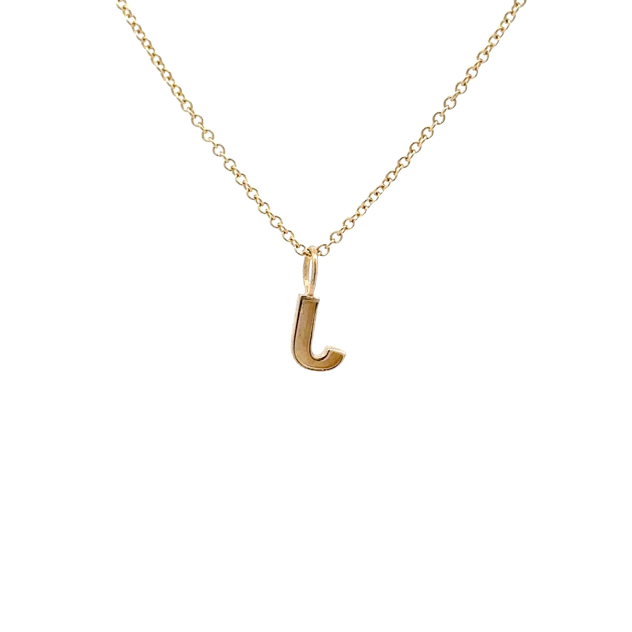 WD1306 14kt Yellow Gold Uppercase A-Z Letter Pendants