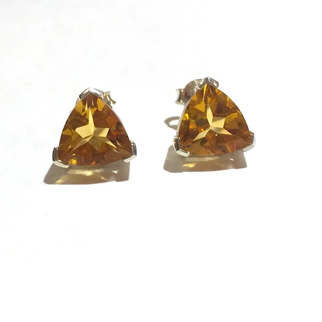 Wealth of Citrine Post Earrings