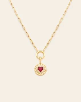 Wild At Heart: Charm Clasp Necklace - Gold Vermeil